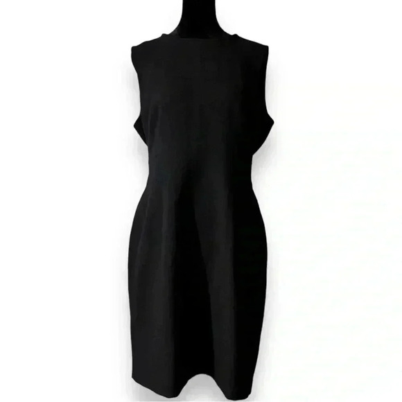 Tommy Hilfiger Size 12 Classic Little Black Dress Sleeveless Fitted Knee Length - Picture 12 of 15